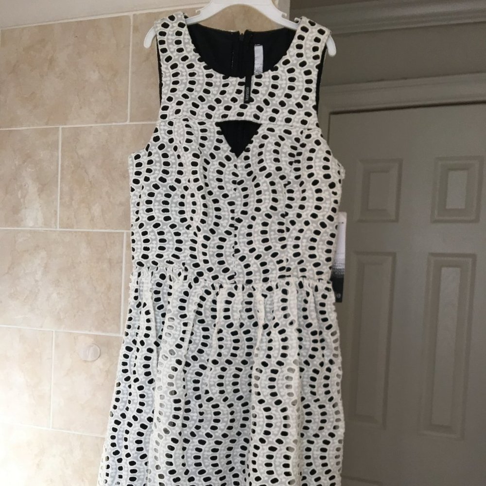 NWT Kensie Eyelet Fit and Flare Dress - XS
